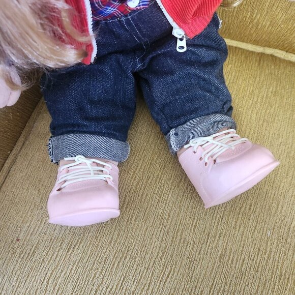 Playskool Doll 18" Tall Vintage 1986 Strawberry Blonde Hair Blue Sleepy Eyes - Picture 5 of 11